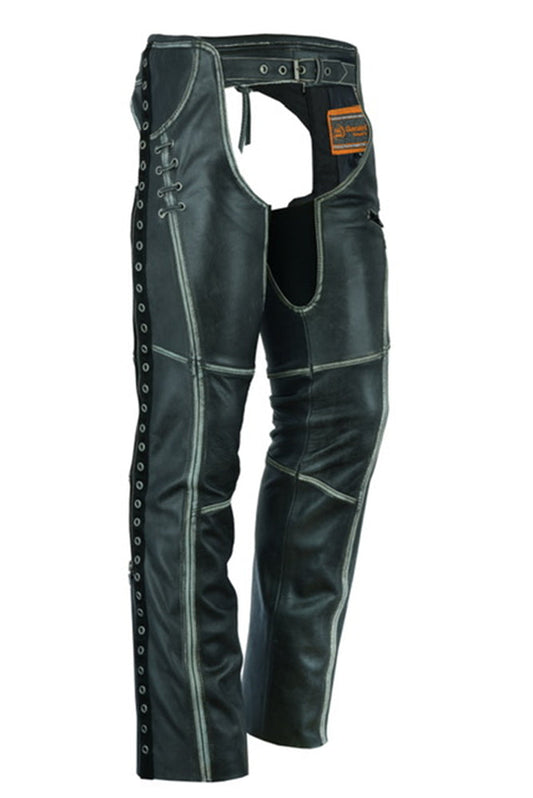 RC Women's Gray Stylish Lightweight Hip Set Chaps