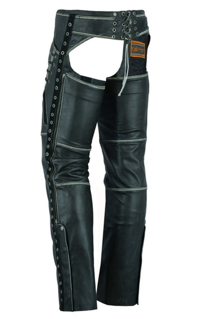 RC Women's Gray Stylish Lightweight Hip Set Chaps