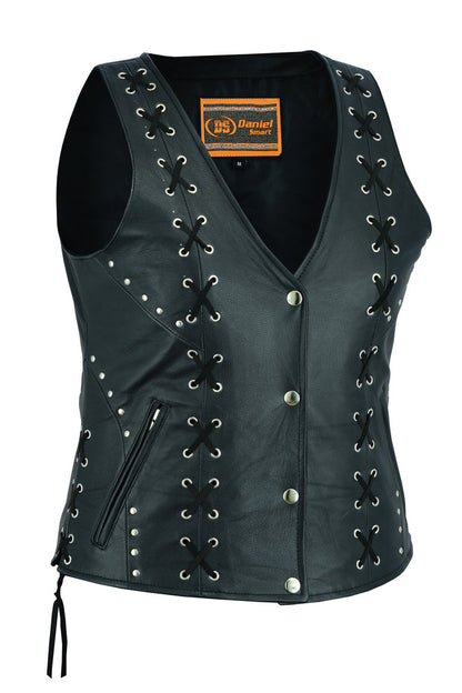 RC Women's Open neck Vest with Lacing Details