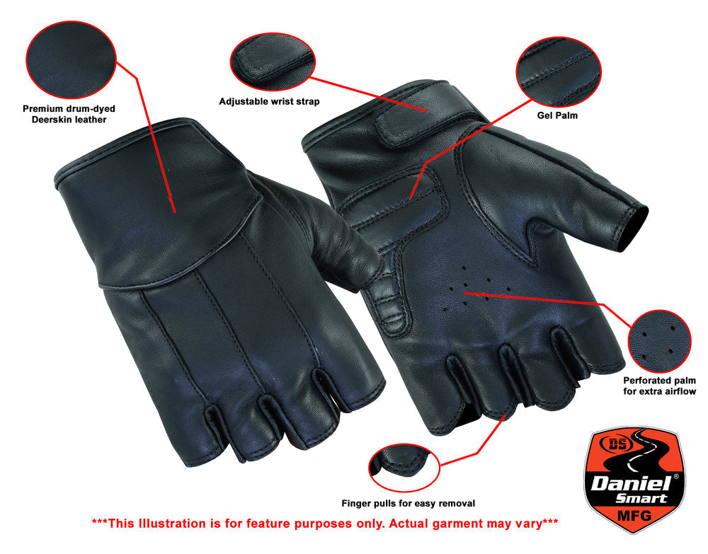 RC Women's Tough Deer Skin Fingerless Glove