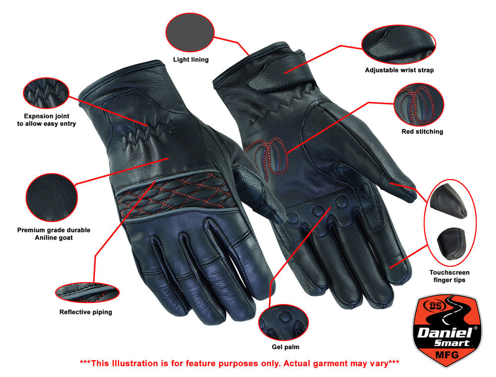 RC Women's Cruiser Glove (Black / Red)