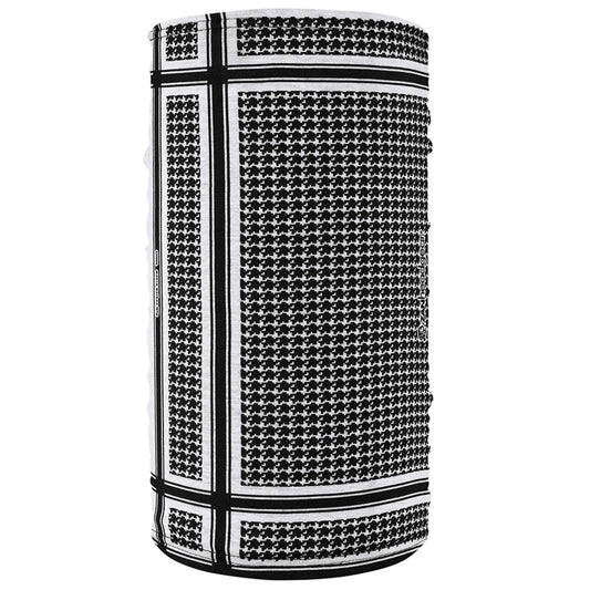 TF235BW Motley Tube® Fleece Lined- HounRCtooth, Black and White