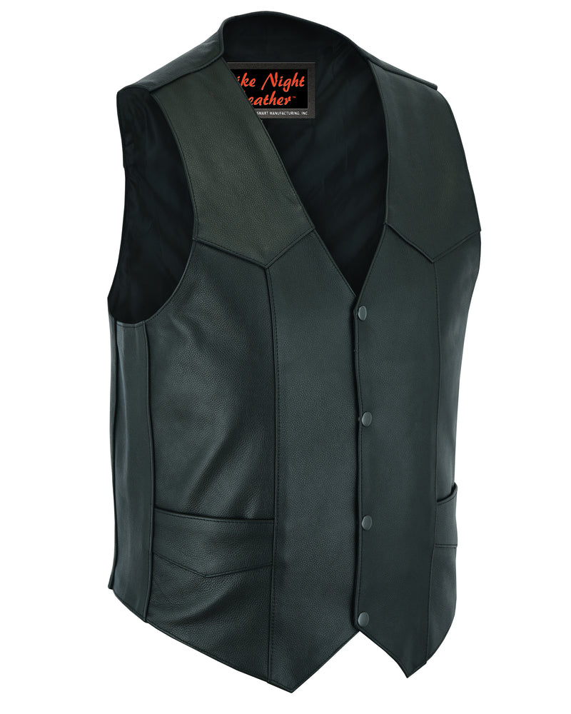 RC Men's Plain Side Economy Vest - Black