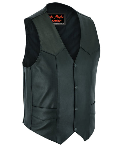 RC Men's Plain Side Economy Vest - Black