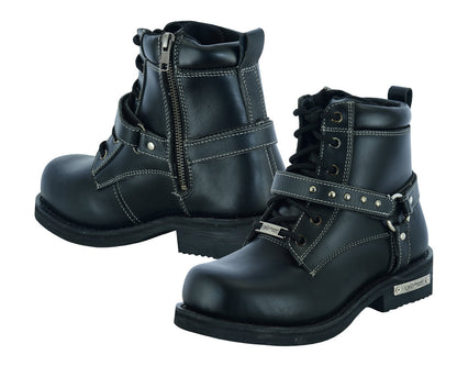 RC Women's Boots with Side Zipper and Single Strap