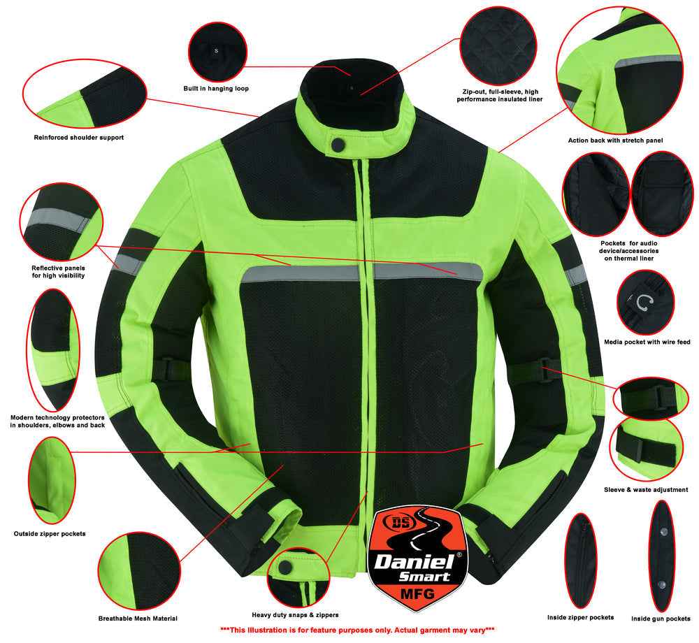 RC Men's High-Vis Racer Mesh Jacket