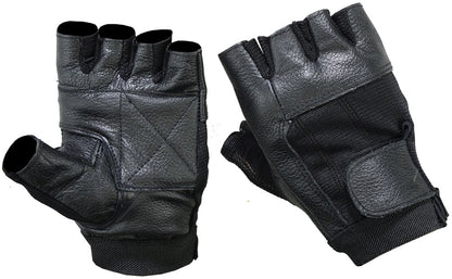 RC Leather / Mesh Fingerless Glove