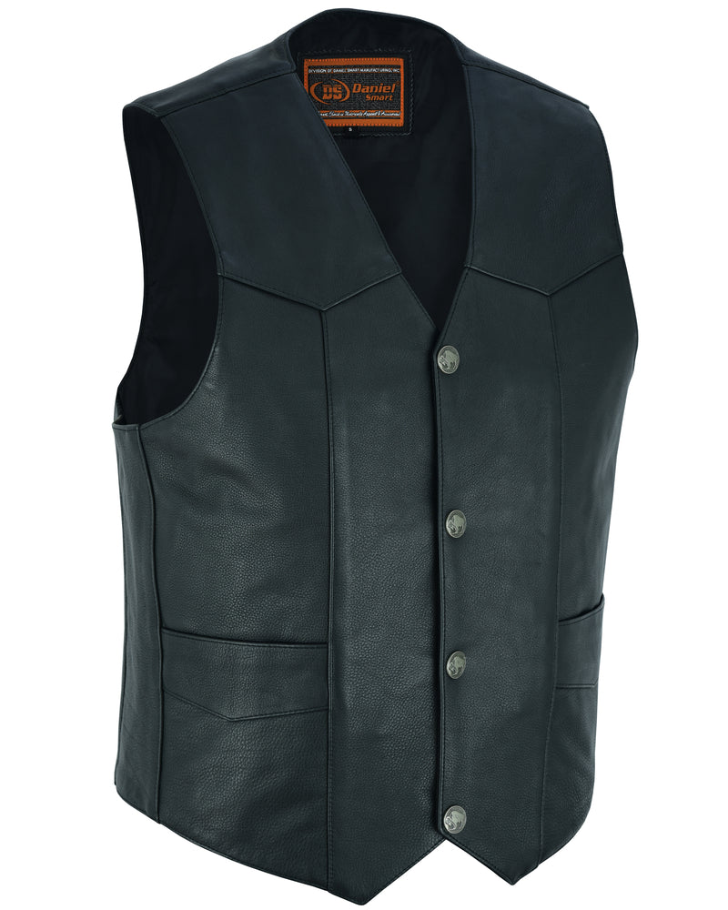 RC Men's Single Back Panel motorcycle vest
