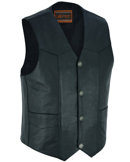 RC Men's Single Back Panel motorcycle vest