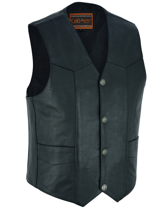 RC Men's Single Back Panel motorcycle vest