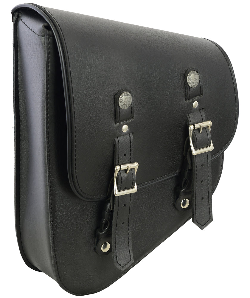 RC Left Side Premium Leather Swing Arm Bag W/ Buffalo Snaps