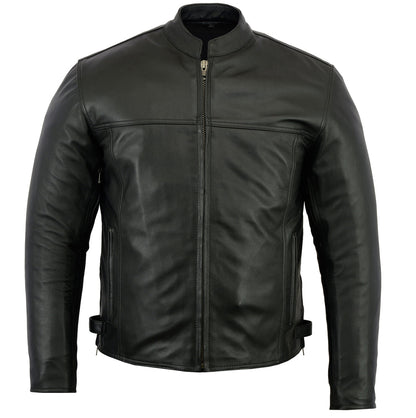 RC Men’s Black Scooter Leather Jacket