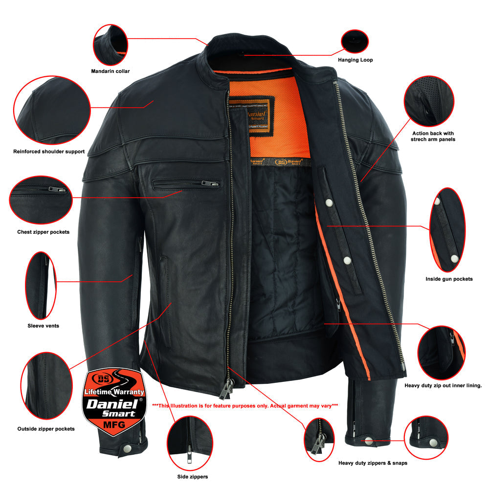 RC Men’s Tall Sporty Scooter Jacket – Naked Cowhide