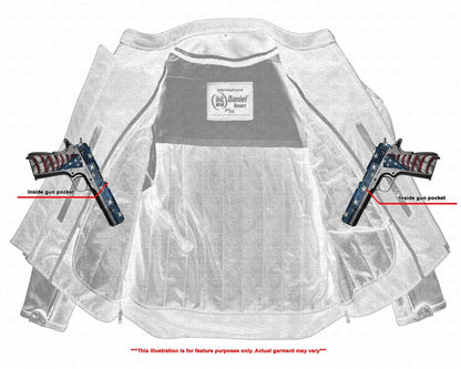 RC Men’s Black Reflective Skulls Scooter Jacket