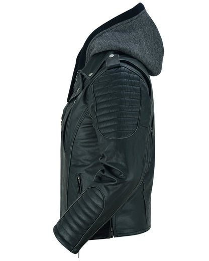 RC Women's M/C Jacket with Rub-Off Finish