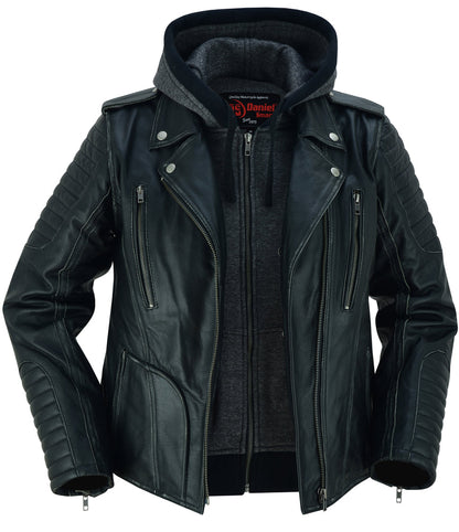 RC Women's M/C Jacket with Rub-Off Finish