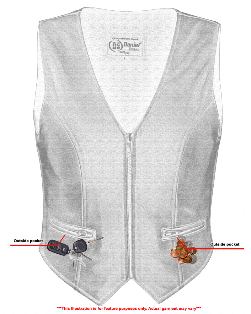 RC Women's Stylish Lightweight Zipper Front Vest
