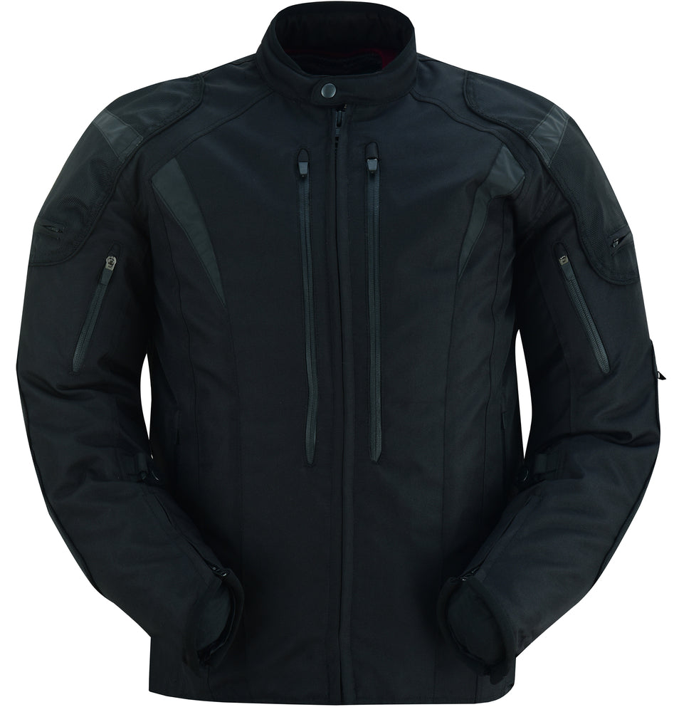 RC Men's Blast Black Micro Mesh Motorcycle Jacket – Ventilated