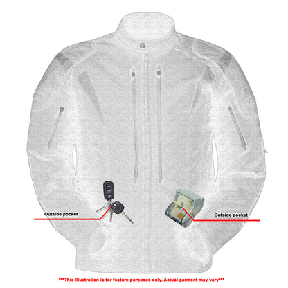 RC Men's Blast Black Micro Mesh Motorcycle Jacket – Ventilated