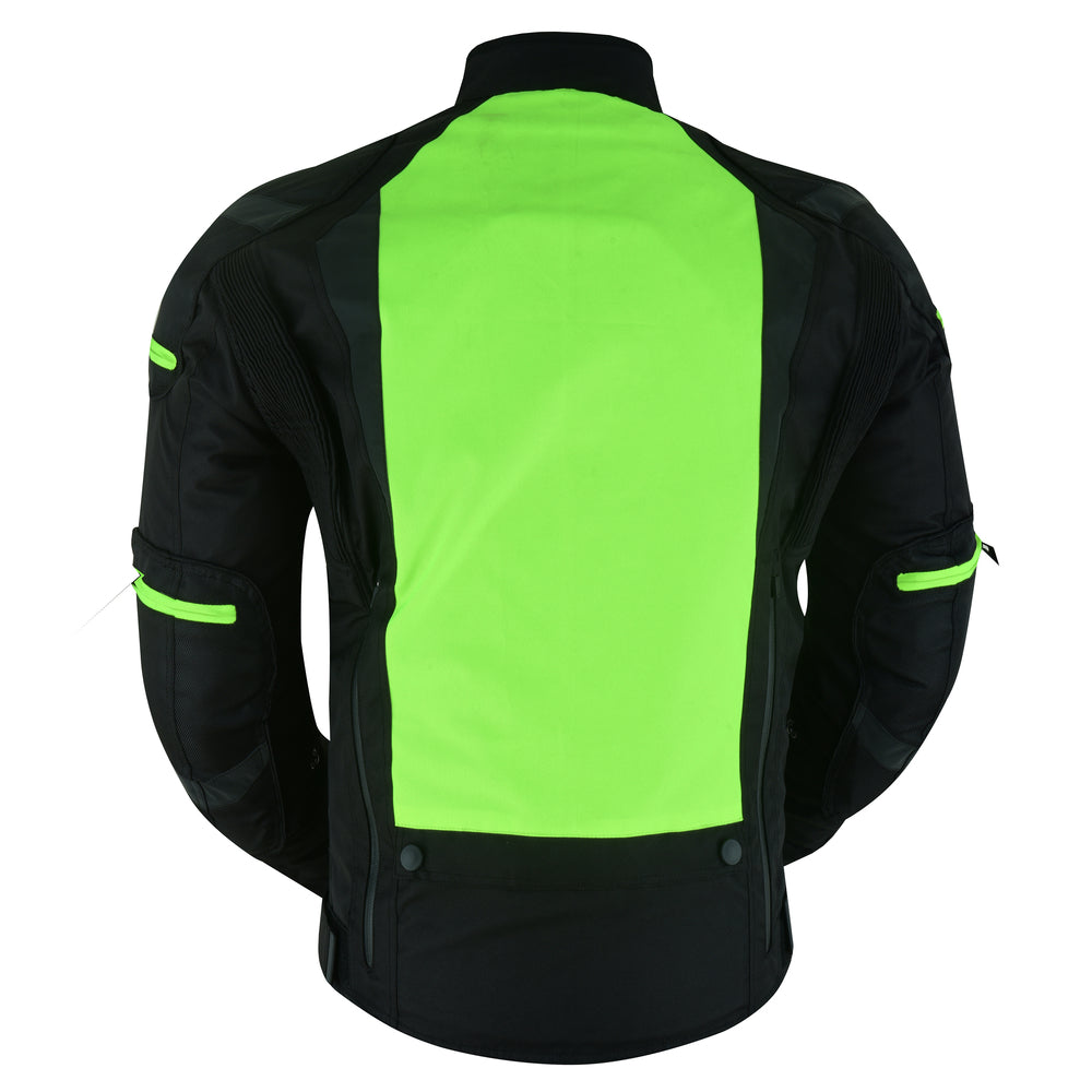 RC Hi-Viz blast Micro Mesh Mens Motorcycle Jacket – Lightweight