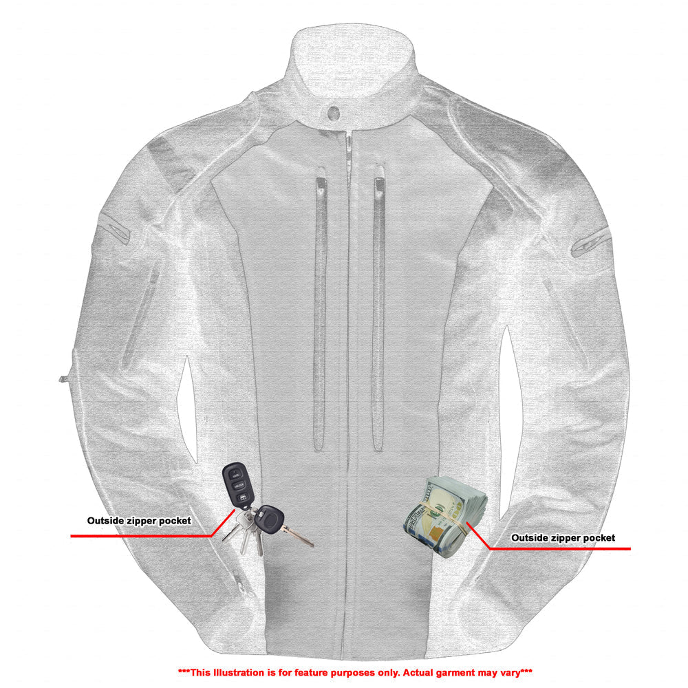 RC Hi-Viz blast Micro Mesh Mens Motorcycle Jacket – Lightweight