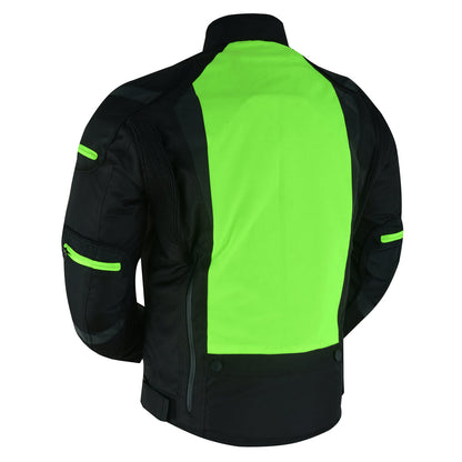 RC Hi-Viz blast Micro Mesh Mens Motorcycle Jacket – Lightweight