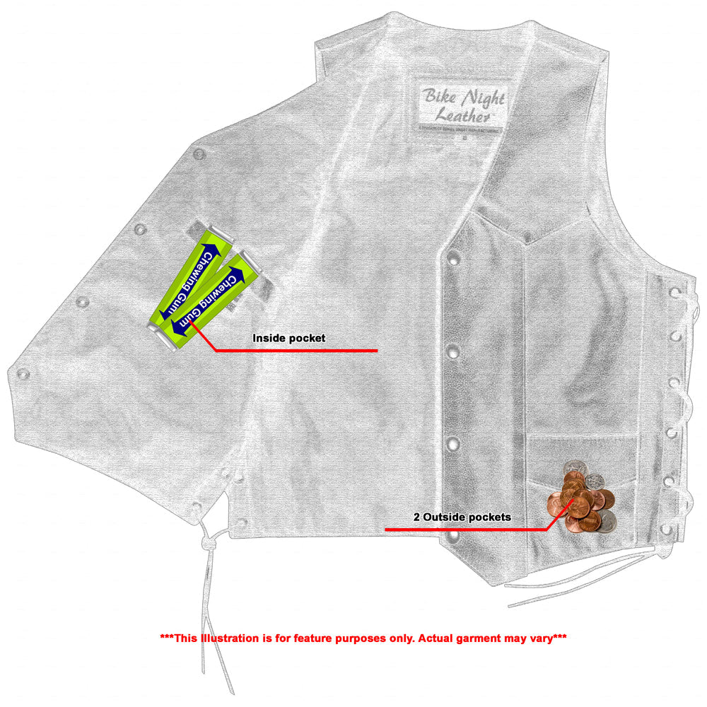 RC KiRC Traditional Style Side Lace Vest