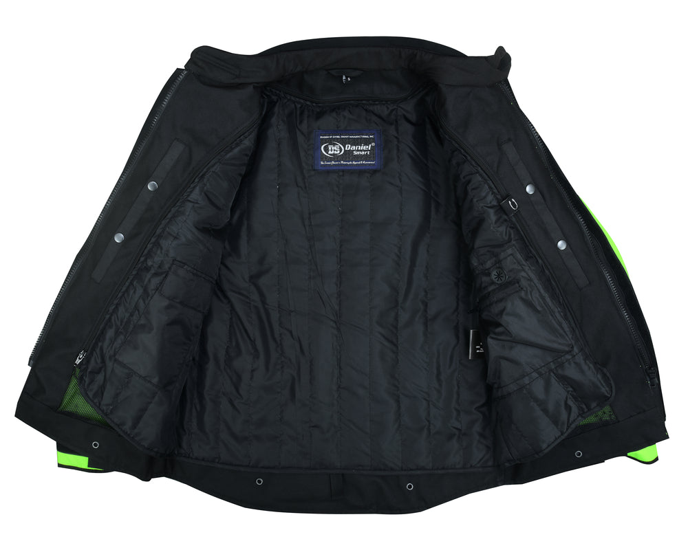 RC 4-Season Hi-Vis Mens Textile Motorycyle Jacket  Waterproof & Ventilated