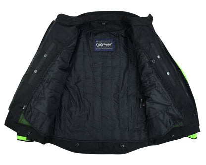 RC 4-Season Hi-Vis Mens Textile Motorycyle Jacket  Waterproof & Ventilated
