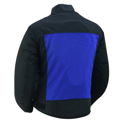 RC Cross Wind Micro Mesh Mens Motorcycle Jacket - Blue