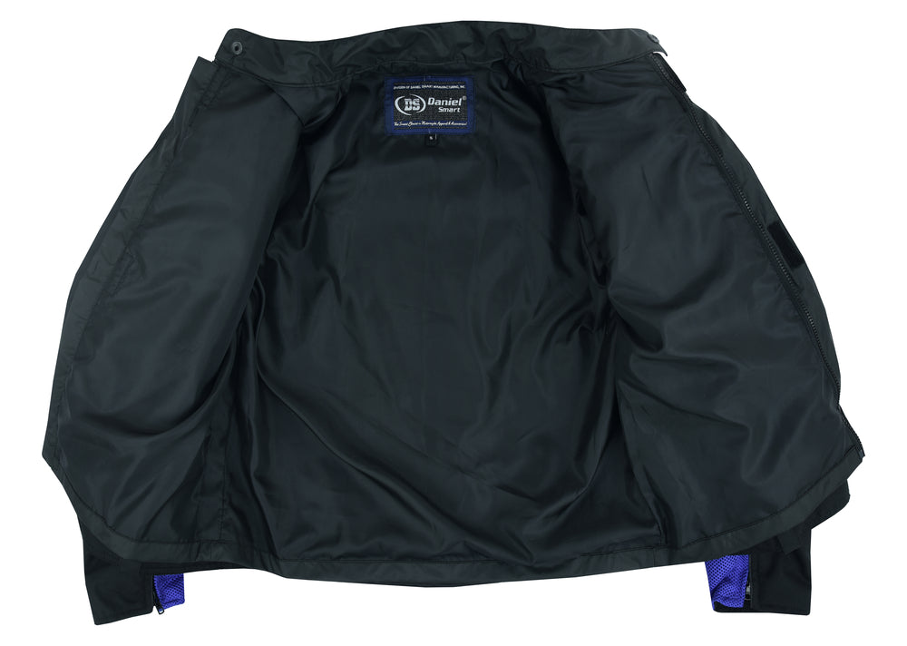 RC Cross Wind Micro Mesh Mens Motorcycle Jacket - Blue