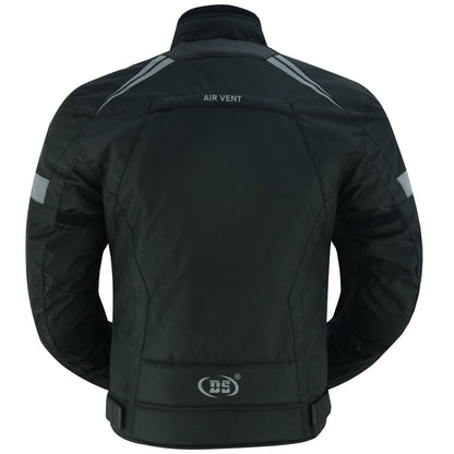 RC Flight Wings - Mens Textile Motorcycle Jacket - Black