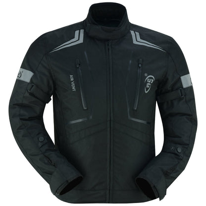 RC Flight Wings - Mens Textile Motorcycle Jacket - Black