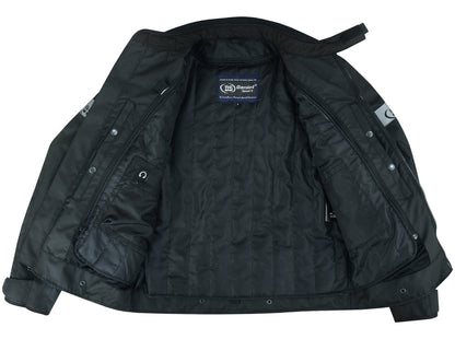 RC Flight Wings - Mens Textile Motorcycle Jacket - Black