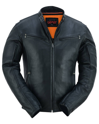 RC Men's Lightweight Drum Dyed Naked Lambskin Jacket - Black