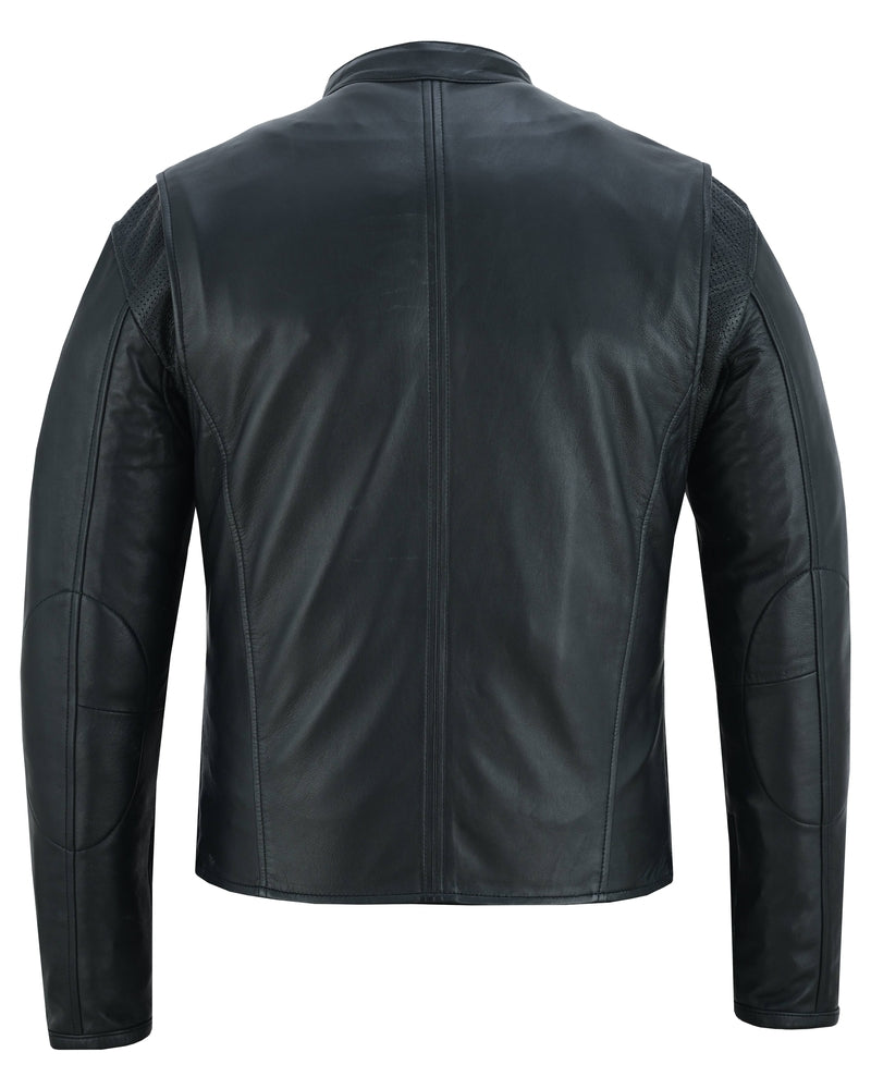 RC Men's Lightweight Drum Dyed Naked Lambskin Jacket - Black