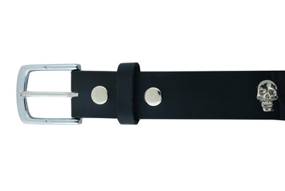 BLT Skull HeaRC Black Genuine Leather Belt