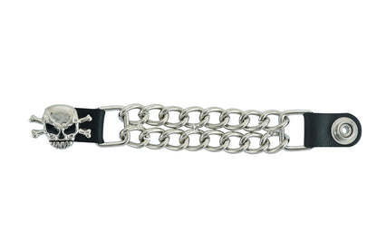 PKV147D Vest Extender - Skull W/Bones