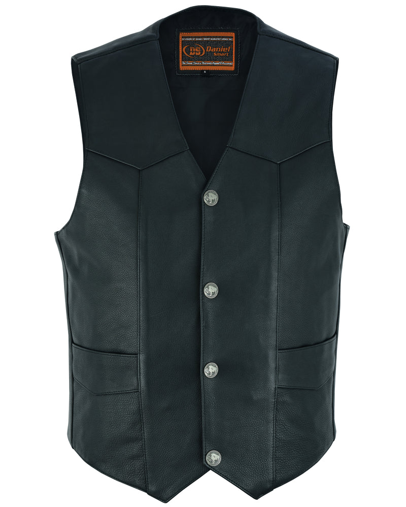 RC Men's Single Back Panel motorcycle vest