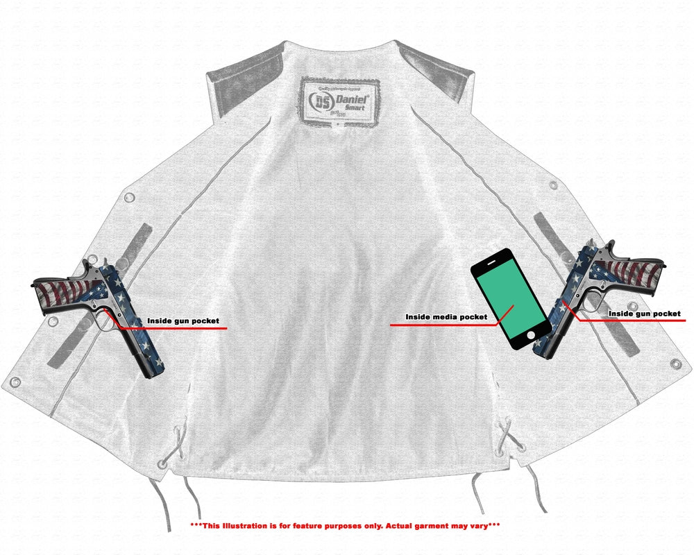 RC Women's Gray Single Back Panel Concealed Carry Vest