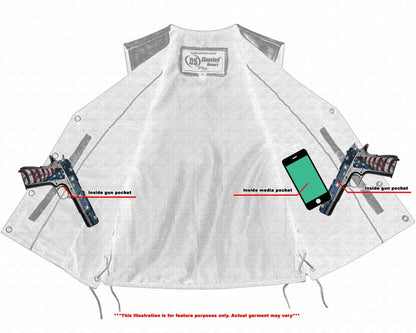 RC Women's Gray Single Back Panel Concealed Carry Vest