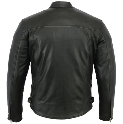 RC Men’s Black Scooter Leather Jacket