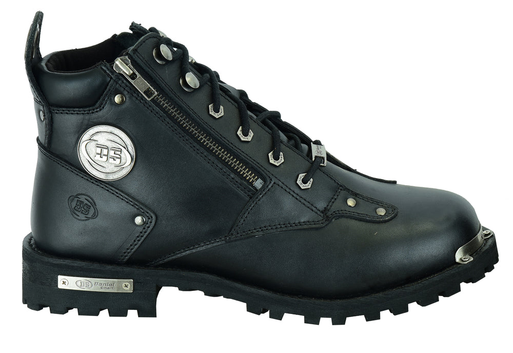 RC Men's 6'' Side Zipper Plain Toe Boot