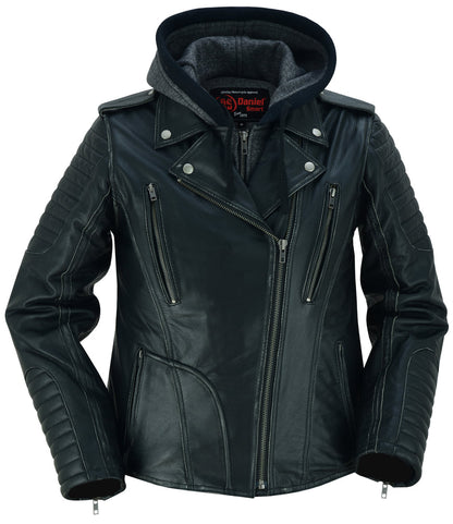 RC Women's M/C Jacket with Rub-Off Finish