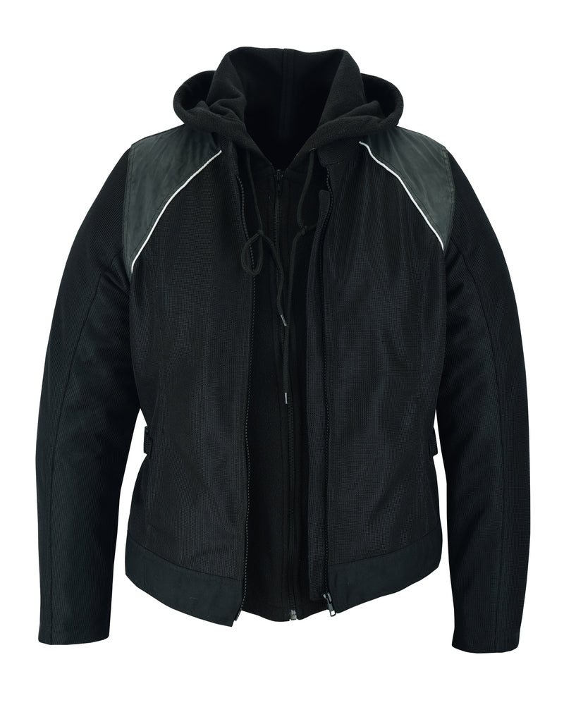 RC Women's Mesh 3-in-1 Riding Jacket (Black/Black Tone Reflective)