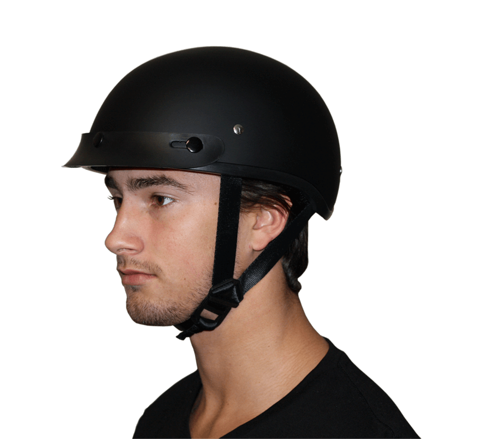 D6-SKW D.O.T. DAYTONA SKULL CAP - W/ SKULL WINGS