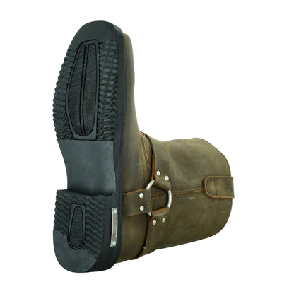 RC Men's Side Zipper Waterproof Boots- Brown