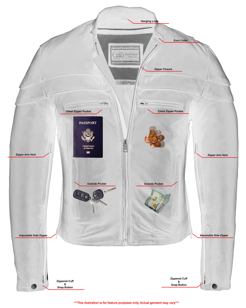 RC Men’s Tall Sporty Scooter Jacket – Naked Cowhide