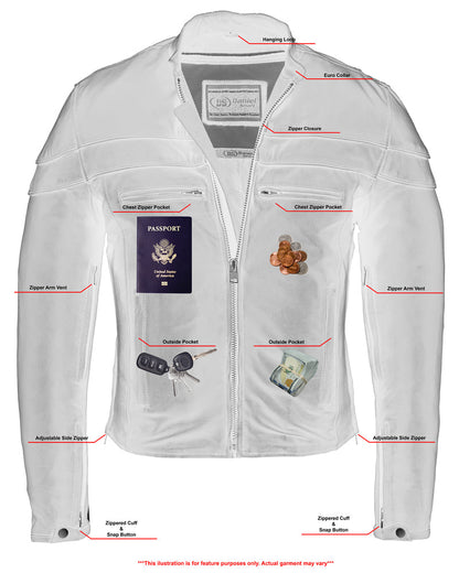 RC Men’s Tall Sporty Scooter Jacket – Naked Cowhide