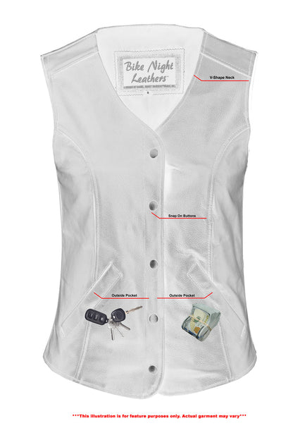 RC Women's Stylish Longer Body &frac34; Vest - Plain Sides